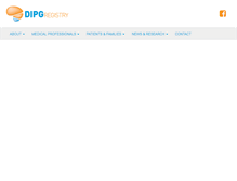 Tablet Screenshot of dipgregistry.org